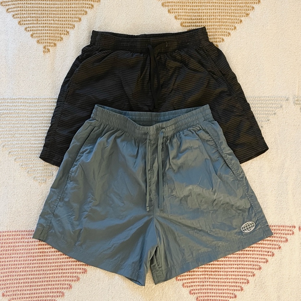 2 Hollister Mid-Thigh Baggy Track Shorts